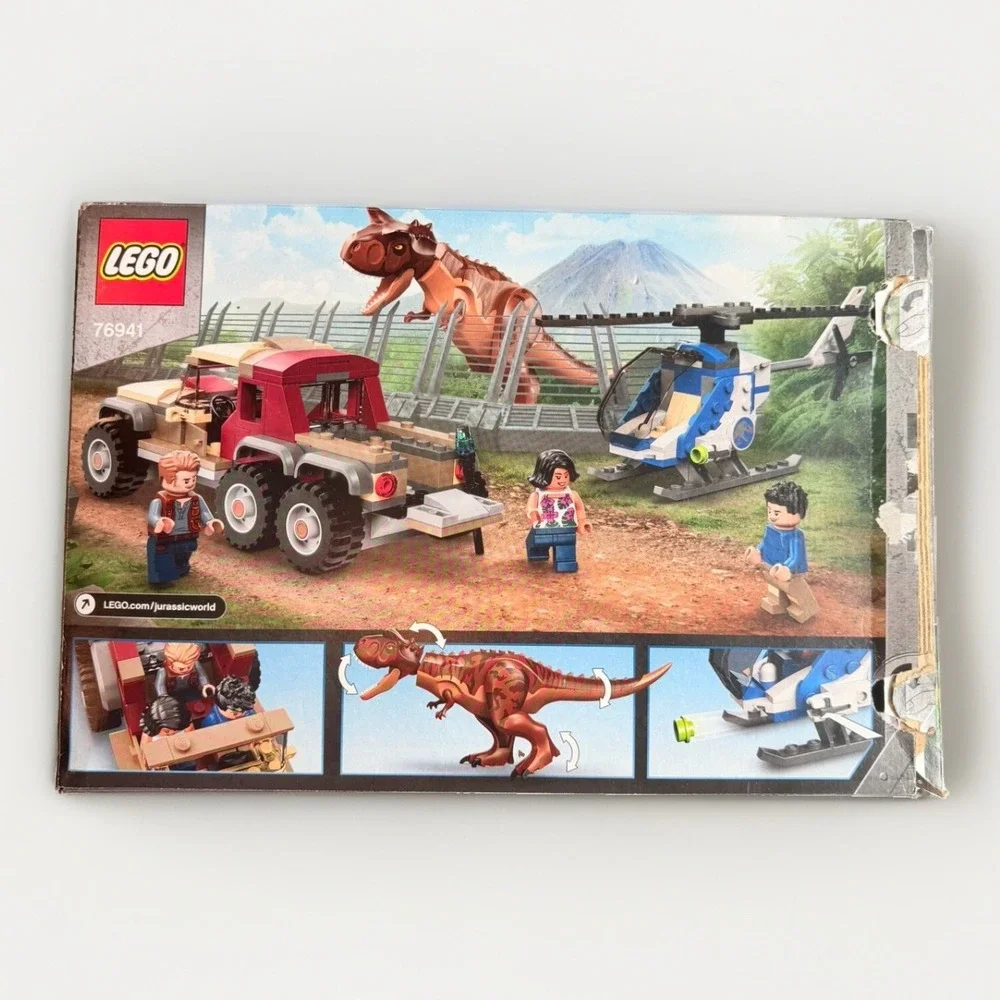LEGO Jurassic World 76941 Carnotaurus Dinosaur Chase Complete w/ Box Manual